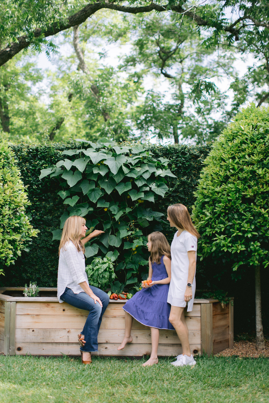 Nicole Burke working as a garden coach